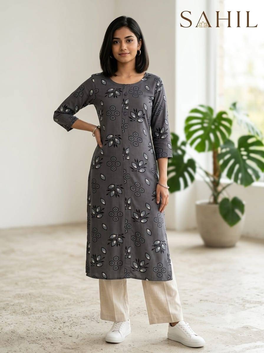 1045 Series By Fashid Wholesale Designer Ethnic Wear Collection Rayon print Kurtis At Wholesale Price